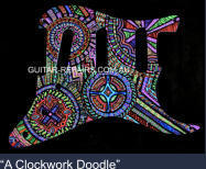 “A Clockwork Doodle” - Fender 3 ply SSS