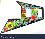 "Foxy Lady" - 3 ply Flying V style.