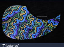 "Tributaries" -  1 ply, acoustic, adhesive backed